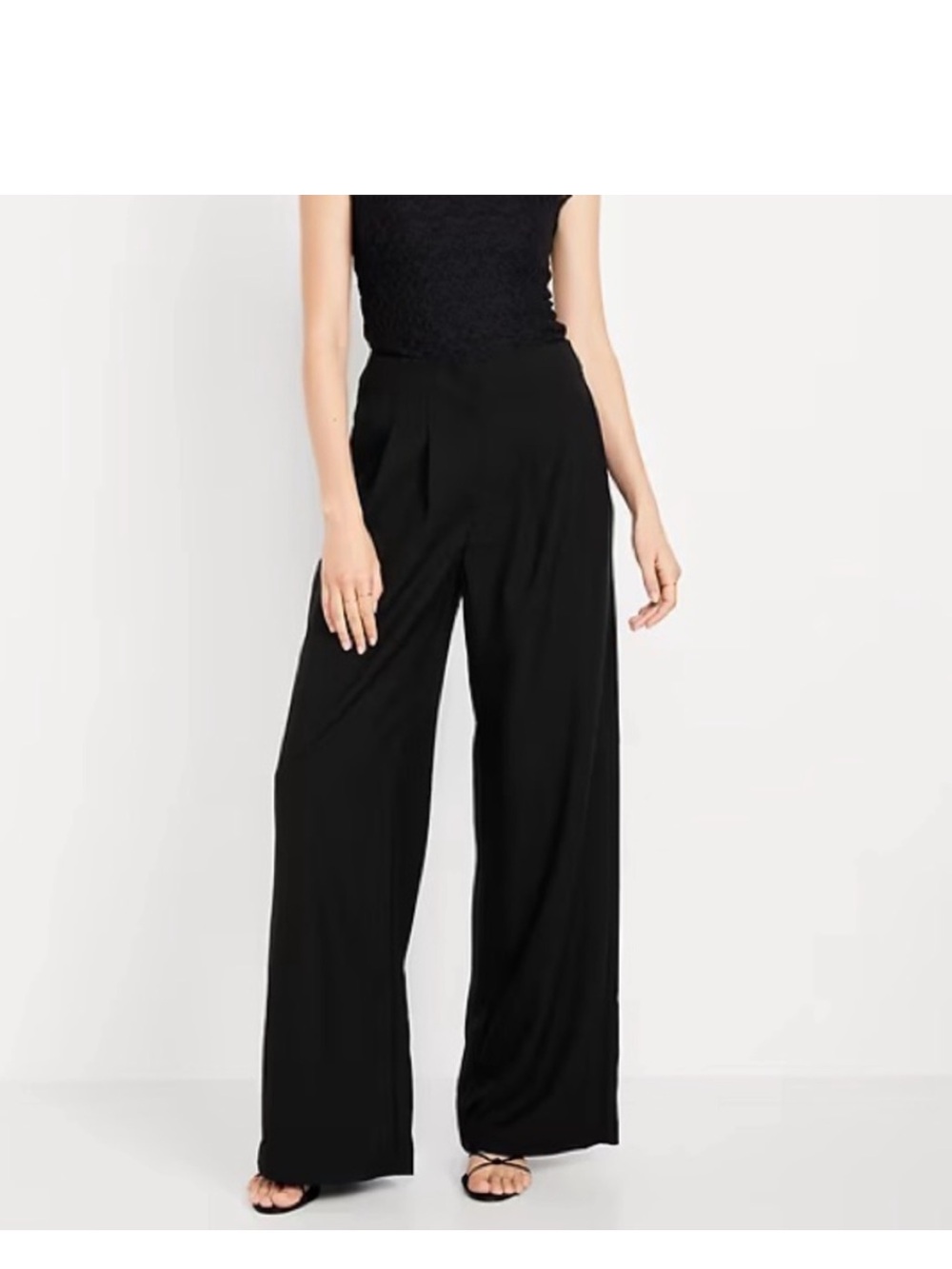 Old Navy Black Extra High-Rise Super Wide Leg dress Pants